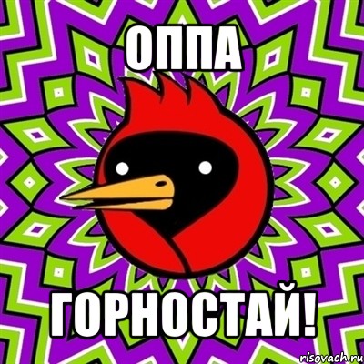 оппа горностай!, Мем Омская птица