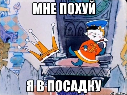 мне похуй я в посадку