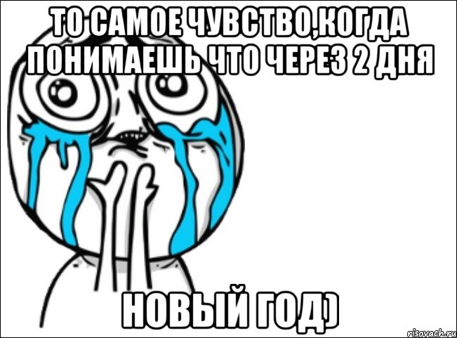 то самое чувство,когда понимаешь что через 2 дня новый год), Мем Это самый