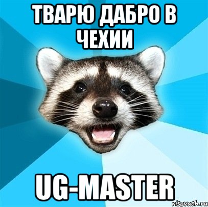 тварю дабро в чехии ug-master, Мем Енот-Каламбурист