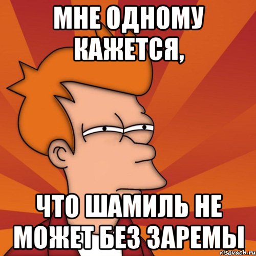 мне одному кажется, что шамиль не может без заремы, Мем Мне кажется или (Фрай Футурама)