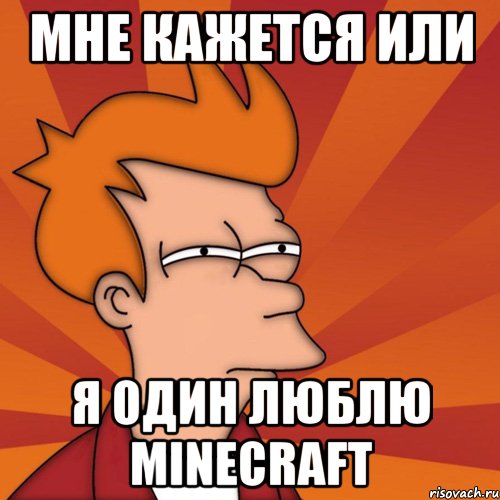 мне кажется или я один люблю minecraft