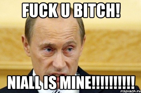 fuck u bitch! niall is mine!!!, Мем путин