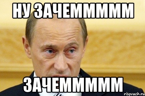 ну зачеммммм зачеммммм, Мем путин