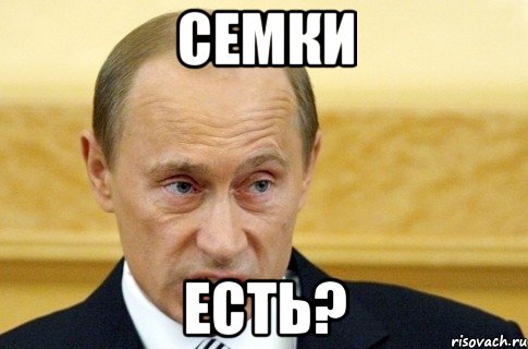 семки есть?, Мем путин