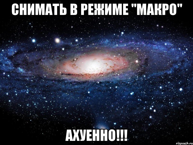 снимать в режиме "макро" ахуенно!!!, Мем Вселенная