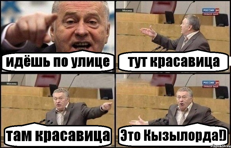 идёшь по улице тут красавица там красавица Это Кызылорда!), Комикс Жириновский