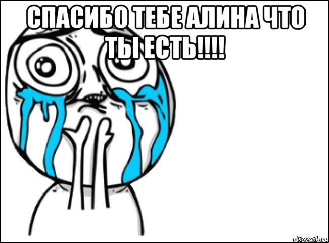 спасибо тебе алина что ты есть!!! , Мем Это самый