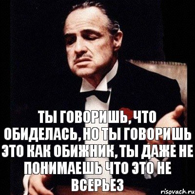 Ты говоришь что я пьян. Обижник. Цитаты про обижников. Но ты человек. Дон Вито шуточные высказывания.