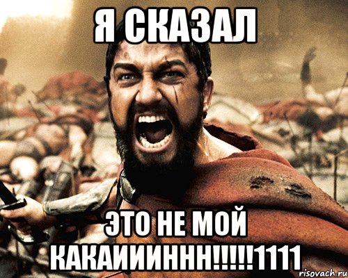 я сказал это не мой какаиииннн!!!1111, Мем Это Спарта