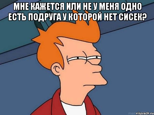 мне кажется или не у меня одно есть подруга у которой нет сисек? , Мем  Фрай (мне кажется или)