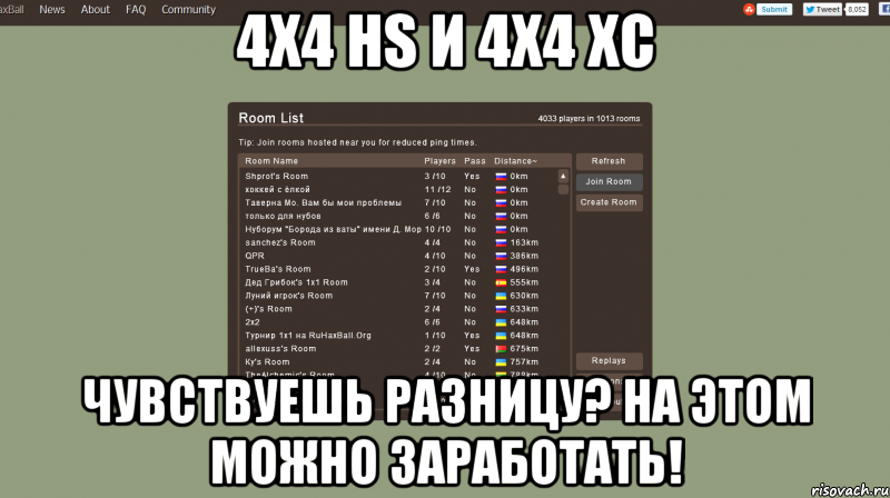 4х4 hs и 4х4 хс чувствуешь разницу? на этом можно заработать!, Мем хакс