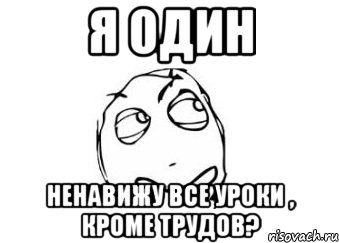 я один ненавижу все уроки , кроме трудов?, Мем Мне кажется или