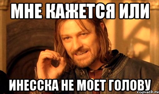 мне кажется или инесска не моет голову, Мем Нельзя просто так взять и (Боромир мем)