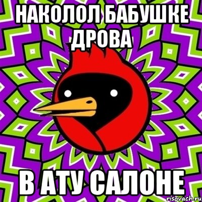 наколол бабушке дрова в ату салоне, Мем Омская птица