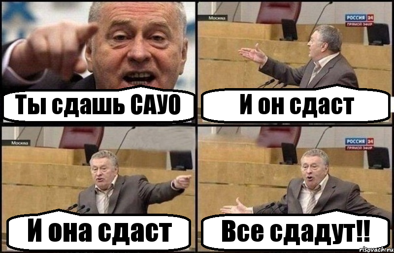 Ты сдашь САУО И он сдаст И она сдаст Все сдадут!!, Комикс Жириновский