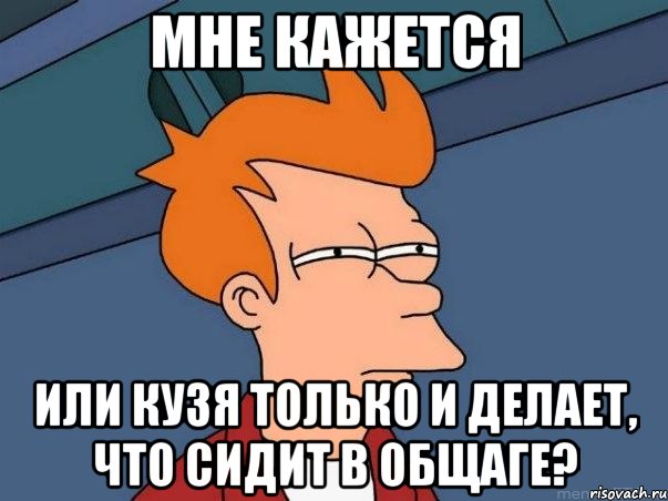 мне кажется или кузя только и делает, что сидит в общаге?, Мем  Фрай (мне кажется или)