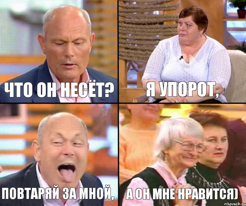 я упорот, что он несёт? повтаряй за мной, а он мне нравится), Комикс малахов плюс