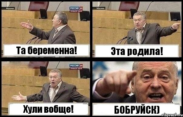 Та беременна! Эта родила! Хули вобще! БОБРУЙСК), Комикс с Жириновским