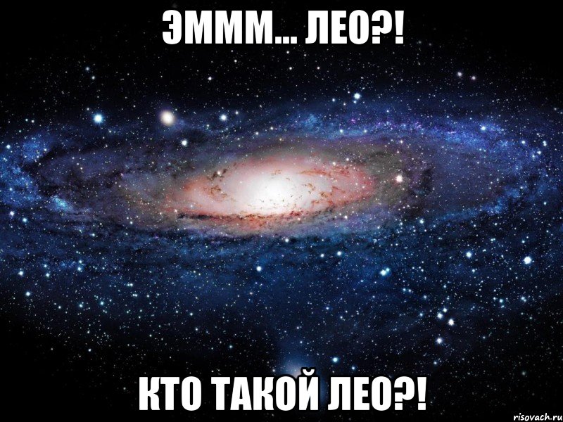 эммм... лео?! кто такой лео?!, Мем Вселенная