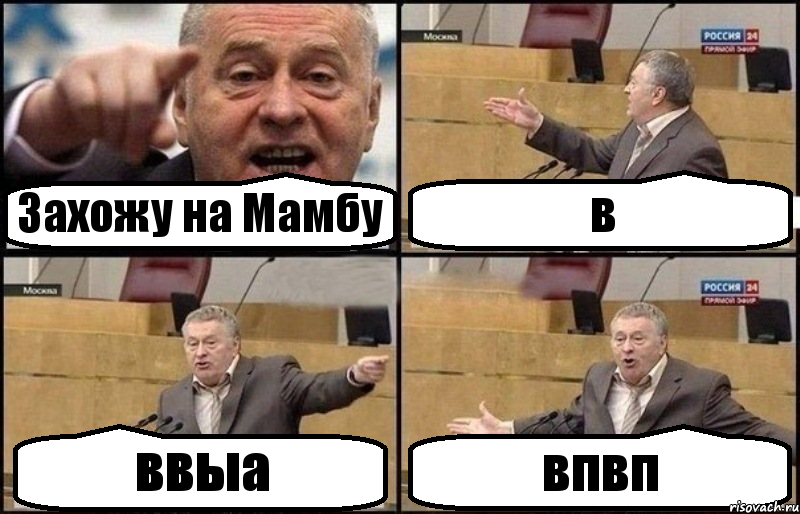 Захожу на Мамбу в ввыа впвп, Комикс Жириновский