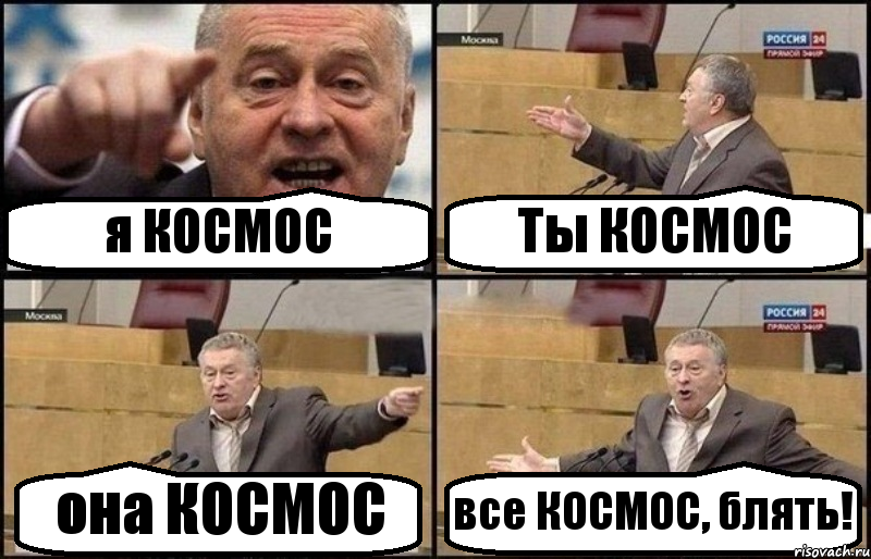 я КОСМОС Ты КОСМОС она КОСМОС все КОСМОС, блять!, Комикс Жириновский