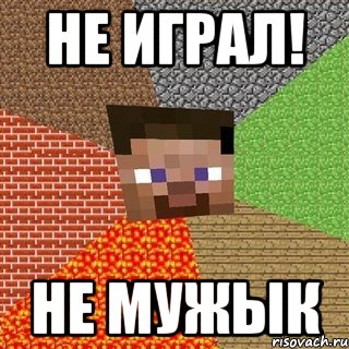 не играл! не мужык, Мем Миникрафтер