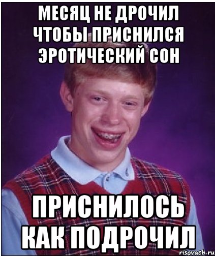 месяц не дрочил чтобы приснился эротический сон приснилось как подрочил, Мем Неудачник Брайан