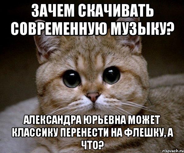 зачем скачивать современную музыку? александра юрьевна может классику перенести на флешку, а что?, Мем Пидрила Ебаная