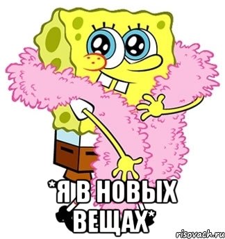  *я в новых вещах*, Мем Спанч боб