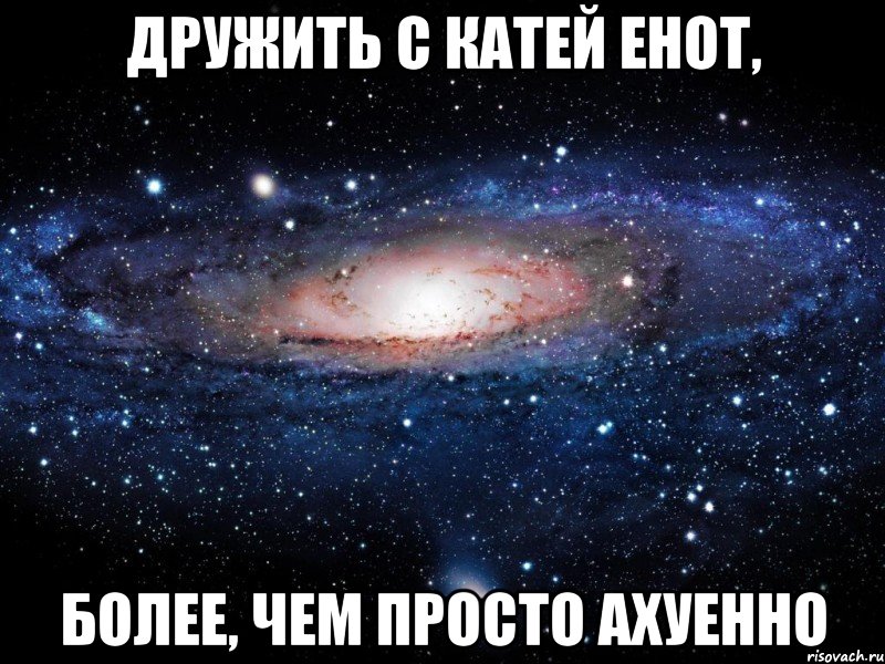 дружить с катей енот, более, чем просто ахуенно, Мем Вселенная