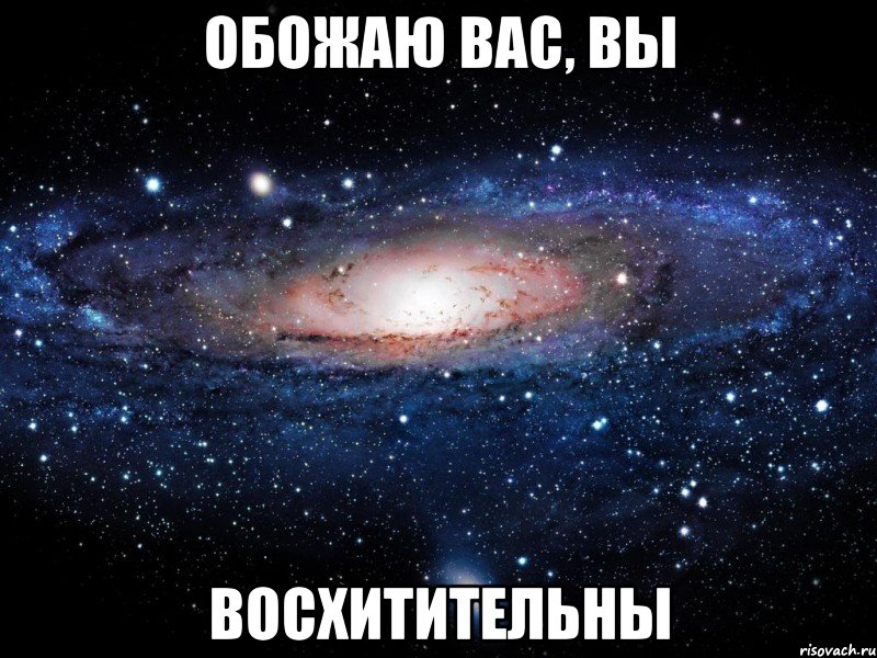 обожаю вас, вы восхитительны, Мем Вселенная