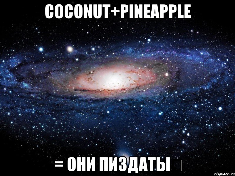 coconut+pineapple = они пиздаты♡, Мем Вселенная