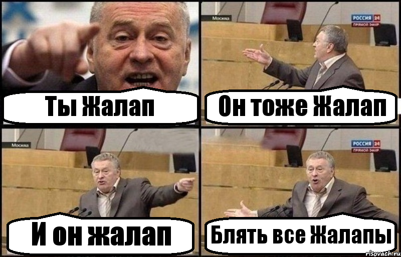 Ты Жалап Он тоже Жалап И он жалап Блять все Жалапы, Комикс Жириновский