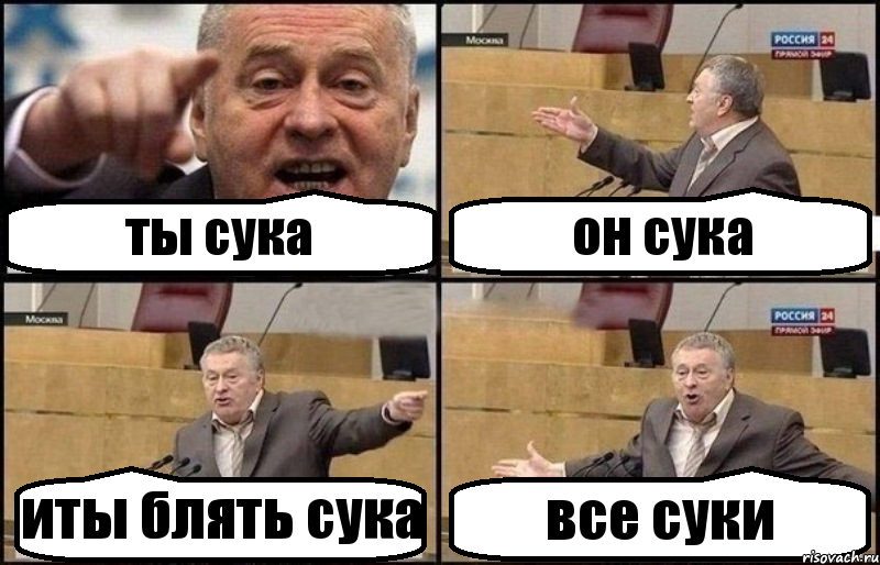 ты сука он сука иты блять сука все суки, Комикс Жириновский