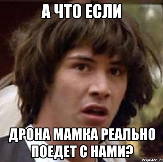 а что если дрона мамка реально поедет с нами?, Мем А что если (Киану Ривз)