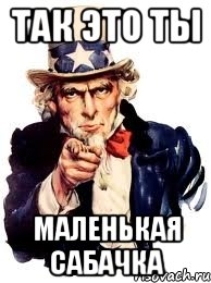 так это ты маленькая сабачка, Мем а ты