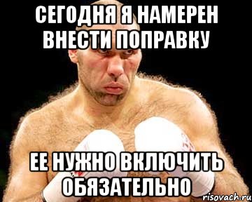 сегодня я намерен внести поправку ее нужно включить обязательно, Мем каменная голова