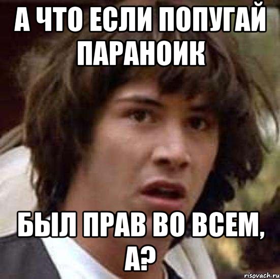 а что если попугай параноик был прав во всем, а?, Мем А что если (Киану Ривз)