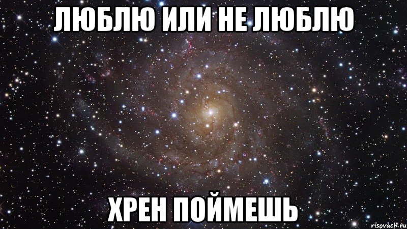 Не любит или нелюбит. Любишь или нет. Нравится или люблю.