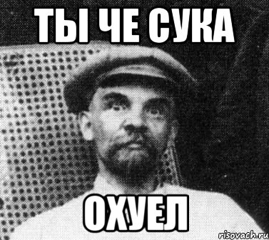 ты че сука охуел, Мем   Ленин удивлен