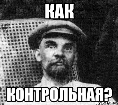 как контрольная?, Мем   Ленин удивлен