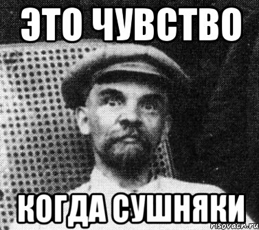 это чувство когда сушняки, Мем   Ленин удивлен