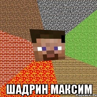  шадрин максим, Мем Миникрафтер