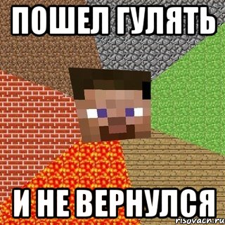 пошел гулять и не вернулся