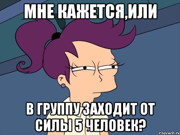 мне кажется,или в группу заходит от силы 5 человек?, Мем Мне кажется или (с Лилой)