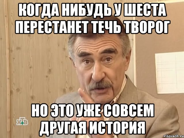 когда нибудь у шеста перестанет течь творог но это уже совсем другая история, Мем Каневский (Но это уже совсем другая история)