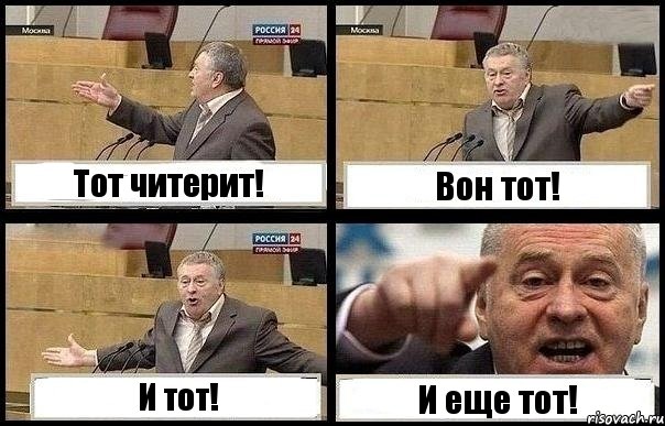 Тот читерит! Вон тот! И тот! И еще тот!, Комикс с Жириновским