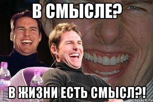 в смысле? в жизни есть смысл?!, Мем том круз