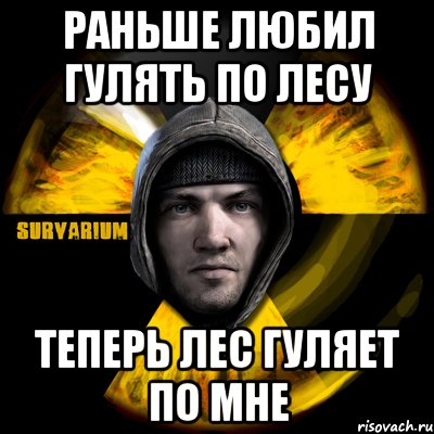 раньше любил гулять по лесу теперь лес гуляет по мне, Мем Typical Scavenger